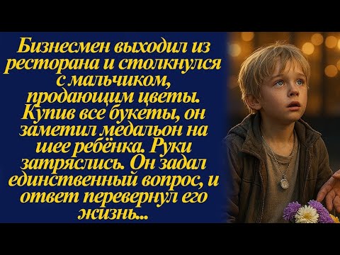 Видео: Бизнесмен выходил из ресторана и столкнулся с мальчиком, продающим цветы. Купив все букеты, он...