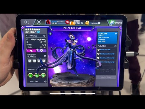 Видео: Первый взгляд на игровой процесс Imperiosa — Marvel Contest of Champions