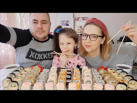 Видео: Вчера была просто Катастрофа😱Смеялись до слез🤣Мукбанг/РОЛЛЫ🍣Суши/Rolls/Sushi/Вопрос-Ответ-Привет