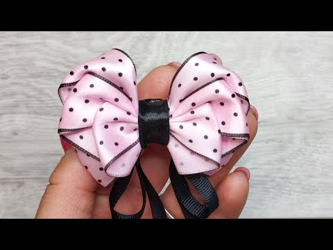 Видео: Получится у каждого! Стильные бантики из лент🎀 Мастер класс