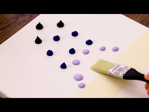 Видео: ✨Мерцающая ночная картина | Расслабляющая акриловая картина #388