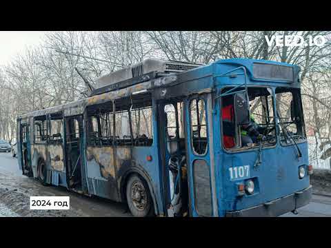 Видео: Эволюция троллейбуса ЗиУ-682ГМ1 (с широкой передней дверью) №1107 с плохой концовкой! :( | Рязань