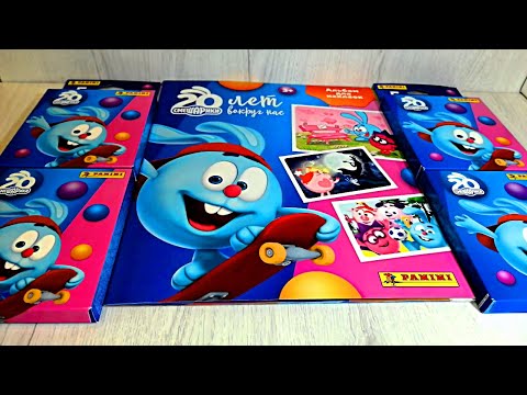 Видео: Смешарики Panini альбом и 4 блистера