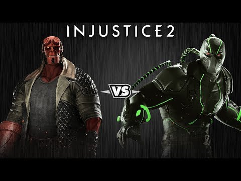 Видео: Injustice 2 - Хэллбой против Бэйна - Intros & Clashes (rus)