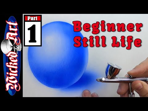 Видео: Упражнения для начинающих аэрографистов: Сфера