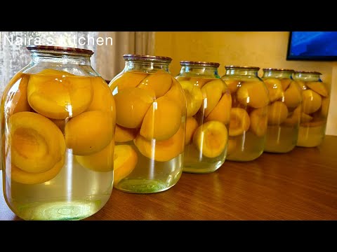Видео: 🍑 Առանց Ստերիլիզացման Դեղձի Կոմպոտ - Ապահով,  Հեշտ և Արագ Տարբերակ: Peach Compote Компот из Персиков