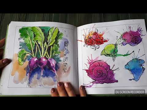 Видео: Мой первый Скетчбук от @etot_sketchbook