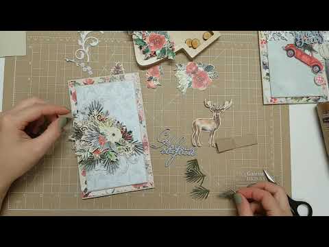 Видео: МАСТЕР КЛАСС // Новогодняя открытка