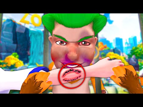 Видео: ОБЕЗЬЯНА VR ОТКУСИЛА РУКУ ПОСЕТИТЕЛЮ ЗООПАРКА 🐵 в I Am Monkey VR