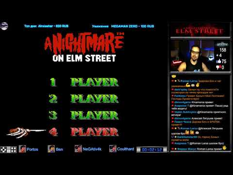 Видео: A Nightmare on Elm Street прохождение coop x4 | Игра на (Dendy, Nes, Famicom, 8 bit) Стрим RUS