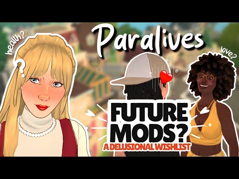 Видео: Мой список пожеланий Cozy Chaotic Mods для раннего доступа Paralives (здоровье, перекраски, функц...