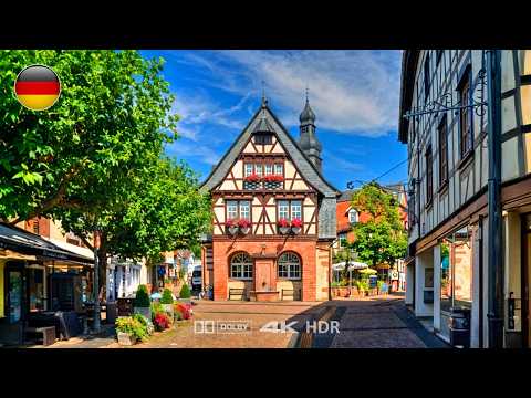 Видео: Хофхайм-ам-Таунус, осенняя прогулка в очаровательном средневековом городе Германии