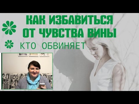 Видео: КАК ИЗБАВИТЬСЯ ОТ ЧУВСТВА ВИНЫ. Категории обвиняющих людей
