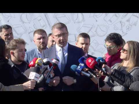 Видео: Изјава на премиерот Мицкоски на изградба на нова спортска сала во ООУ„Блаже Конески“во Аеродром (МК)