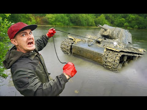 Видео: Эти Жуткие и Опасные Находки мы нашли на Магнитной Рыбалке, где затонул ТАНК!