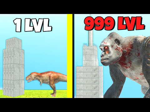 Видео: ОНИ БОЛЬШЕ НЕБОСКРЕБОВ! ЭВОЛЮЦИЯ МОНСТРОВ! | Animal Revolt Battle Simulator