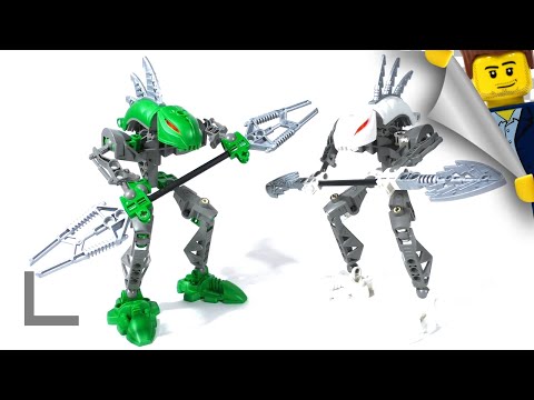 Видео: Обзор наборов Lego Bionicle #8589/8588 Лерак/Курак (Lerahk/Kurahk) [Ракши: Часть 3]