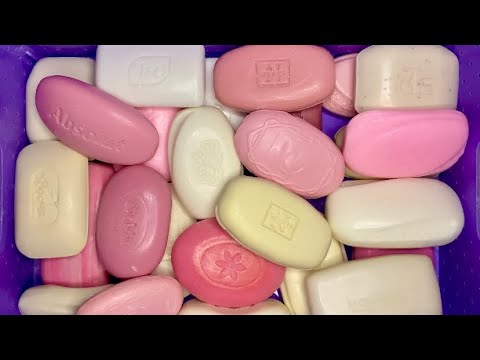 Видео: ASMR🔪Cutting dry soap 🧼🤍🩷Резка сухого мыла🩷🤍Pink🎶white 🫶🏻