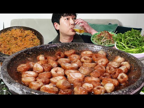 Видео: Свиные кишки на гриле! Изысканный вкус🐷 MUKBANG REALSOUND ASMR EATINGSHOW