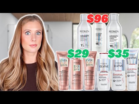 Видео: L'Oreal Ever Pure Bond Strengthening и L'Oreal Elvive Bond Repair против Redken Acidic Bonding... 👀