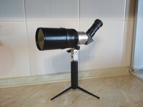 Видео: Самодельная подзорная труба 20-50х70 из объектива Таир-3