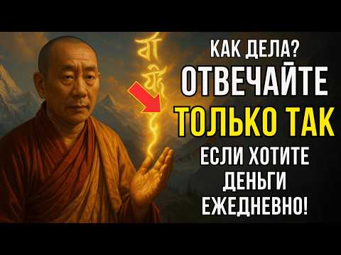 Видео: Когда Вас спросят «Как дела»! Скажи это слово — и деньги будут всегда