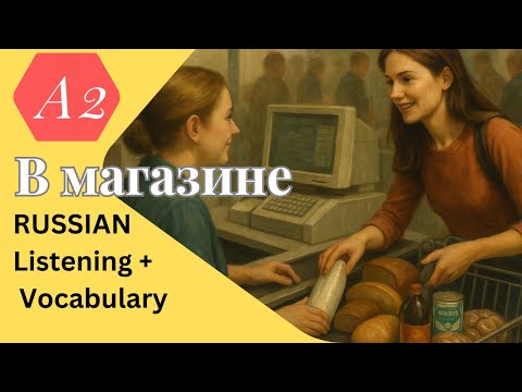 Видео: 🎥Shopping in Russian: Easy Food & Drink Vocabulary – “В магазине. Эмили.” (A2 Level)