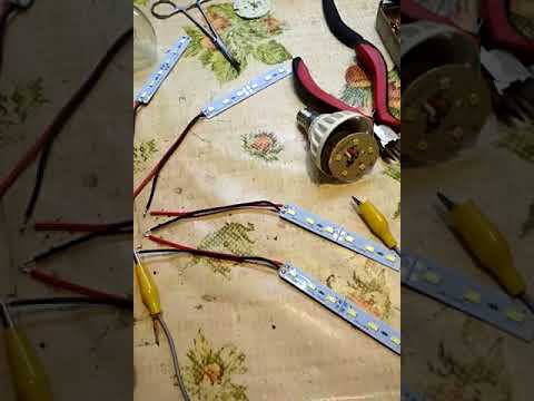 Видео: Драйвер для светодиодов из сгоревшей лед лампочки