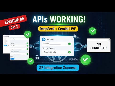 Видео: API Работает! DeepSeek + Gemini Интеграция ГОТОВА | Вайб-Кодинг №5