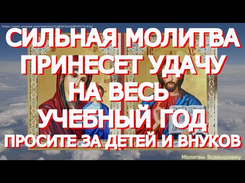 Видео: Сильные молитвы на учебу. Просите сегодня небесного покровительства в учебе детей и внуков