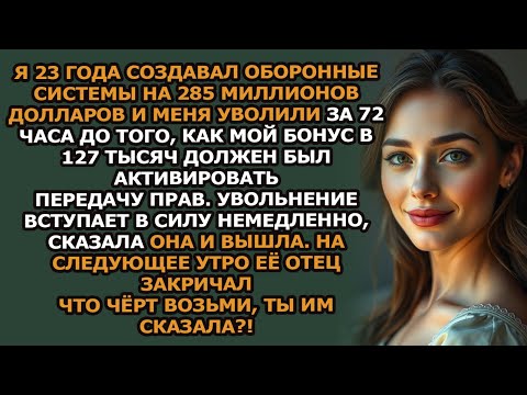 Видео: Меня уволила дочь генерального директора за 72 часа до того, как я должен был получить бонус в