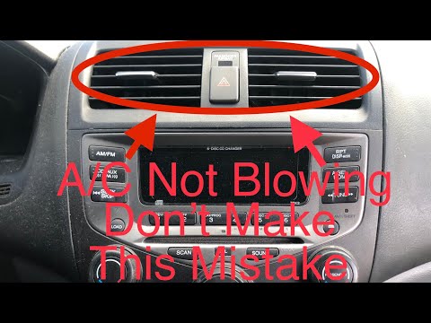 Видео: Как устранить проблему с кондиционером автомобиля (не дует воздух) (диагностика кондиционера) (Ho...