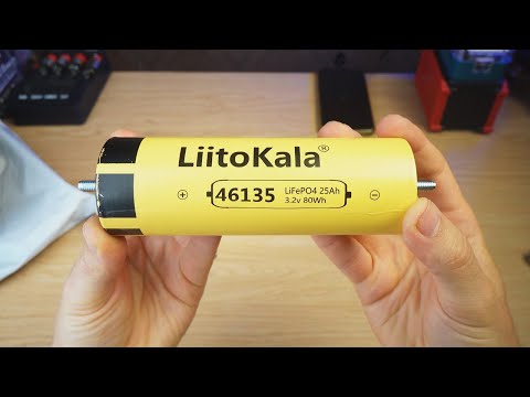 Видео: LiFePo4 LiitoKala 3.2v 46135 - тест монстра на 25Ah
