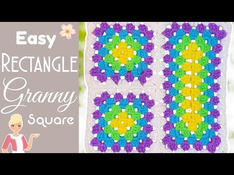 Видео: Этот шаблон прямоугольника бабушки так легко и весело сделать!