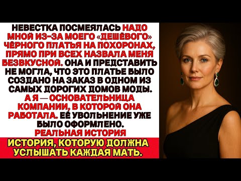 Видео: На похоронах моего мужа невестка высмеяла моё платье.Она даже не подозревала кем я на самом деле...