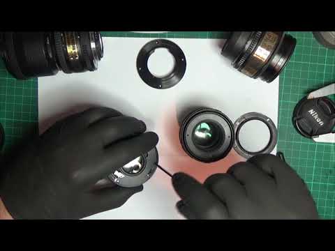 Видео: модификация  Гелиос 44м4 и 77м4 для никон Helios 44 77 for Nikon