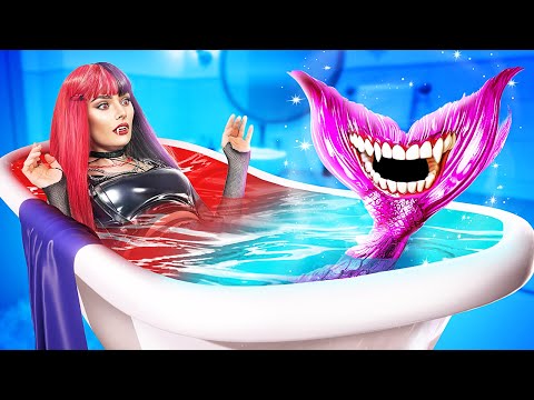 Видео: Вампир и Русалка в реальной жизни! Моя девушка - русалка! Как стать русалкой!