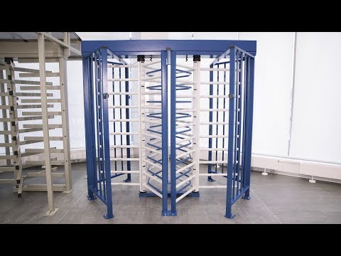 Видео: PERCo RTD-20. Монтаж полноростового турникета