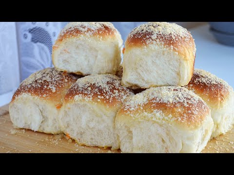 Видео: Булочки МЯГКИЕ как ПУХ! 😍Простой рецепт булочек к чаю. БЕЗ ЗАМЕСА теста | Simple bun recipe