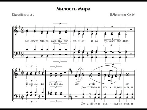Видео: Милость Мира - П.Чесноков Op.16 - перелож. М.С.Константинова
