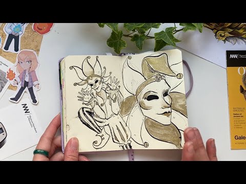 Видео: Малесенький скетчбук! | огляд скетчбука номер 18