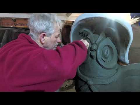 Видео: СКУЛЬПТУРЫ  из  бетона  .Технология  изготовления  .СОВА  по  мультику  Вини  Пух.