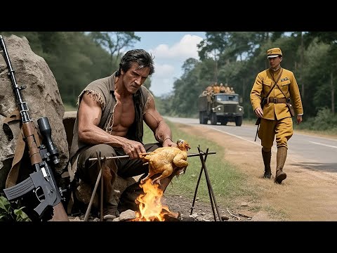 Видео: Охотник за жареным мясом на обочине дороги мгновенно убил японских солдат.