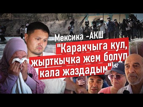 Видео: Мексика-АКШ: "Каракчыларга кул, жырткычка жем болуп кала жаздадым"