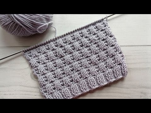Видео: Рельефный узор для свитеров, кардиганов