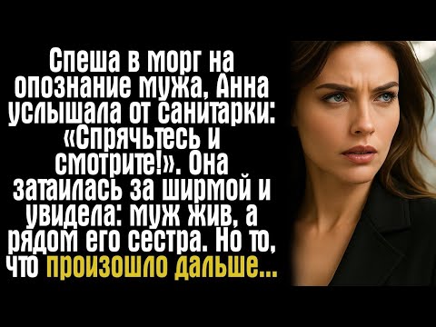 Видео: Спеша в морг на опознание мужа, Анна услышала от санитарки: «Спрячьтесь и смотрите!». Она затаила...