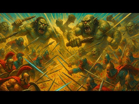 Видео: 2 500 спартанцев & 2 500 персов vs 5 000 троллей – Древний союз против монстров! UEBS