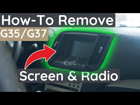 Видео: Как снять экран и радио на седане G35/G37