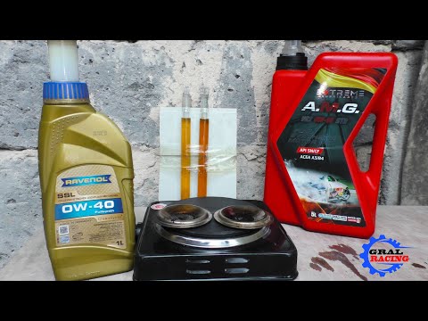 Видео: Extreme AMG VR2 0w40 vs Ravenol SSL 0w40 NOACK / Тест на испаряемость