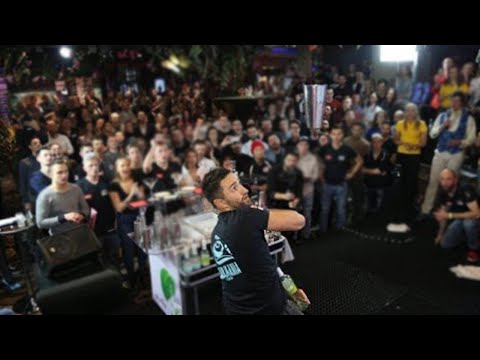 Видео: Самый лучший бармен мира Александр Штифанов выступает на OlyBet Flair Mania 2018